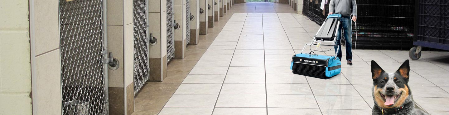 Kennel sales floor cleaner