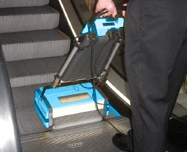 Escalator Travelator Cleaning Machine - Rotowash