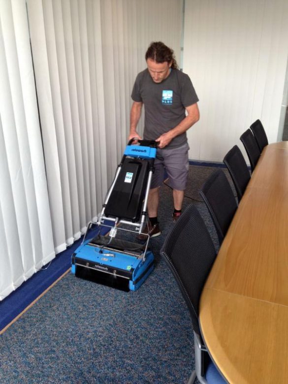Cleaning Board Room Carpeting - Rotowash