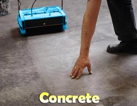 Cleaning Concrete Floors - Rotowash