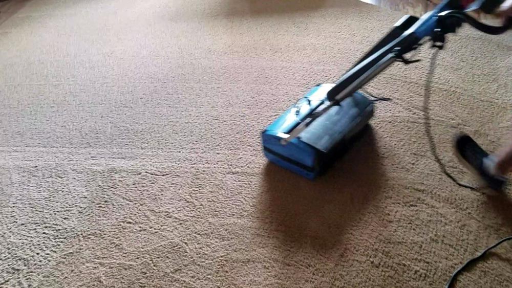 Cleaning Lifting Carpet Pile - Rotowash