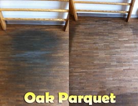 Cleaning Oak Parquet Floors - Rotowash