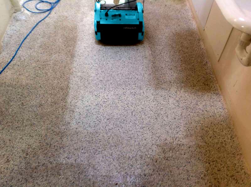 Cleaning Sandstone Floors - Rotowash
