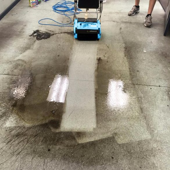 Greasy Floor Cleaning Machine Rotowash