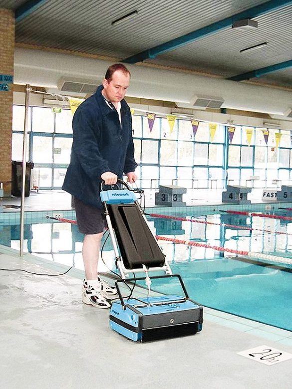 Pool Tile Cleaning Machine Rotowash
