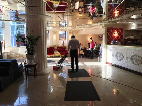 Cleaning Hotel Lobby Floors