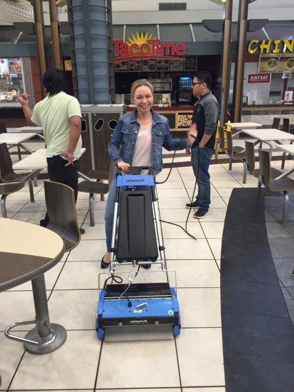 rotowash food court floor cleaning