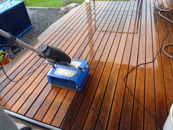 Wood Deck Cleaning - Rotowash
