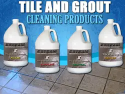 Commercial tile and grout cleaning products